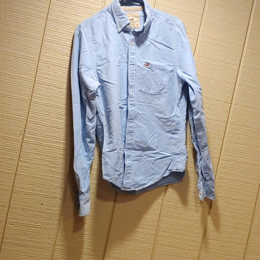 EUC M Blue Hollister Men's Button Up